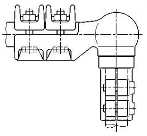Ligador 90º Bimetálico